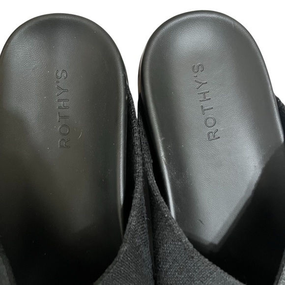 Rothy's The Weekend Slide Sandal Black Size 9.5 - Picture 7 of 9